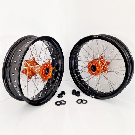 Paire de roues Supermoto KTM - Personnalisable