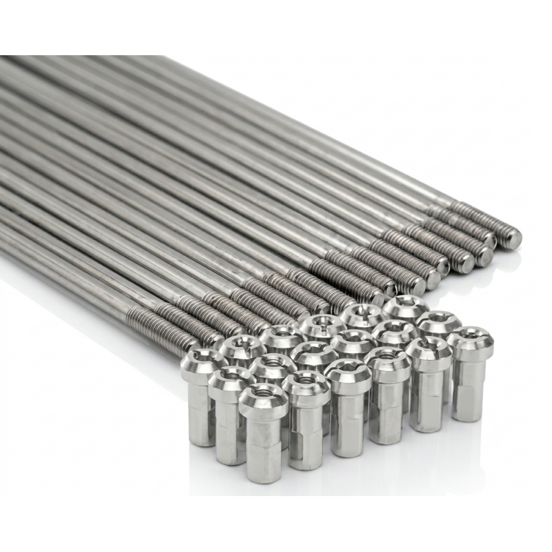 OEM Spokes + Nipples Pack - Front wheel 21" - Kawasaki 125/250 KX 89-05 + 500 KX 89-04 + 250 KXF 04-05 (pack x36)