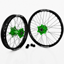 Paire de roues MX FUSION - Excel ONE - Kawasaki 125-250 KX 93-03 + 500 KX 94-04 - Personnalisable
