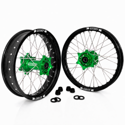 PROSTUF Supermoto Wheelset - Kawasaki KX125-250 93-03 + KX500 94-04 - Customizable