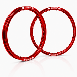 PROSTUF front rim + rear rim - 21 x 1.60 - 19 x 2.15 - Red
