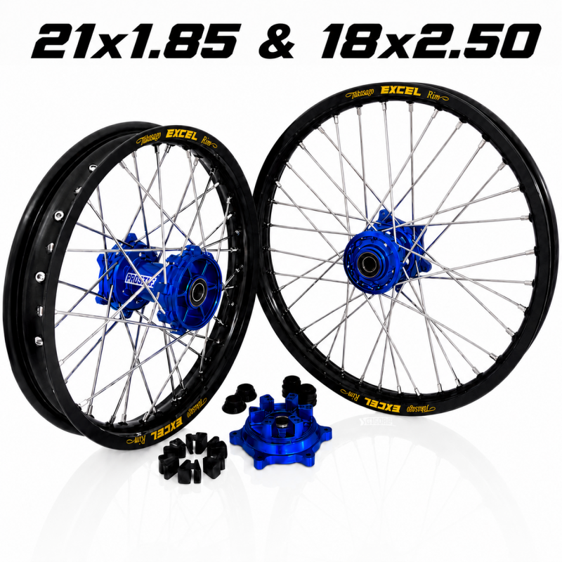 FUSION Enduro Wheelset - Excel Takasago - Husqvarna 701 - 21x1.85 & 18x2.50 - Customizable