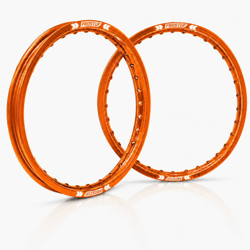 PROSTUF front rim + rear rim - 21 x 1.60 - 19 x 2.15 - Orange