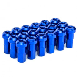 PROSTUF Aluminum Nipples pack 4 mm / 8G (pack x36) - Blue