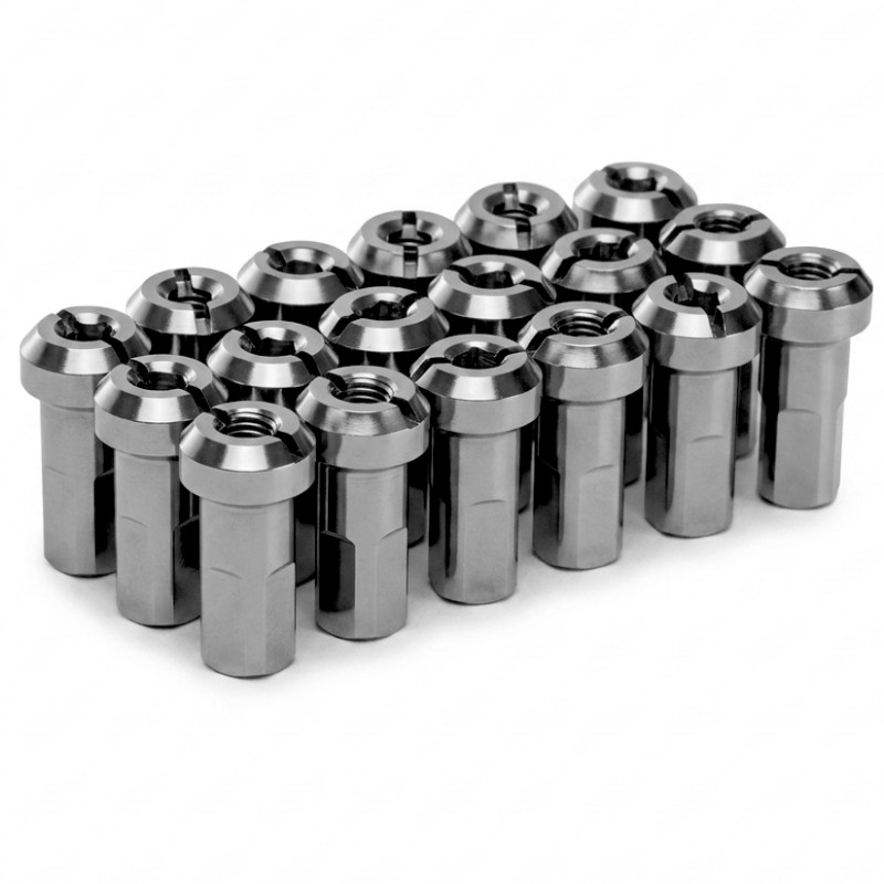 PROSTUF Aluminum Nipples pack 4 mm / 8G (pack x36) - Titanium