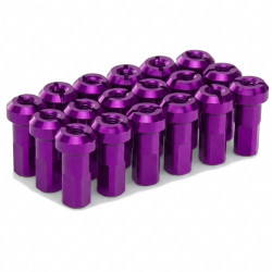 PROSTUF Aluminum Nipples pack 4 mm / 8G (pack x36) - Purple