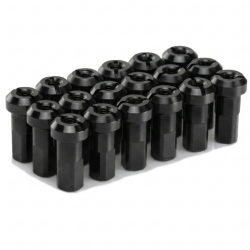 Pack écrous Rayons PROSTUF - Aluminium - 3.2 mm / 10G (pack x32) - Roue avant - Noir