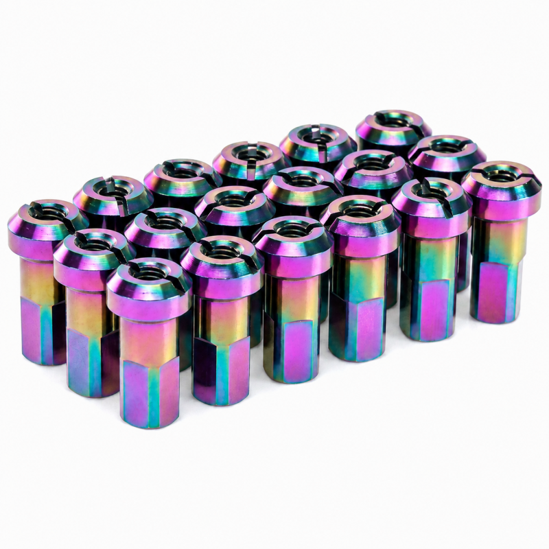 Pack écrous Rayons PROSTUF - Aluminium - 3.5 mm / 9G (pack x32) - Rainbow