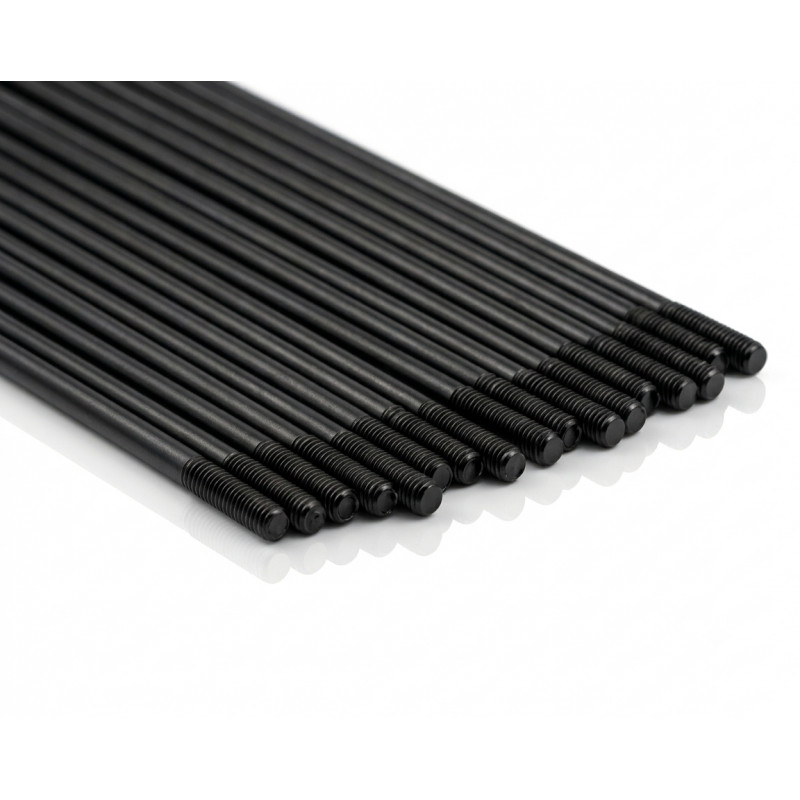 Pack rayons inox arrière PROSTUF - Enduro 18x2,15 (pack x36) - Noir