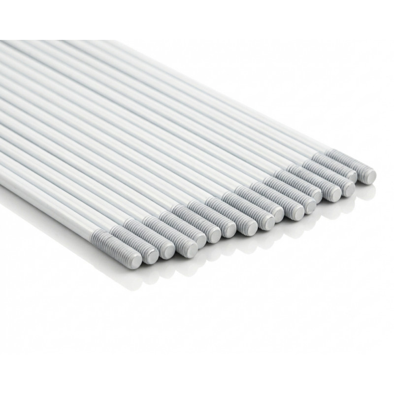 Pack rayons inox avant PROSTUF - 21x1.60 (pack x36) - Blanc