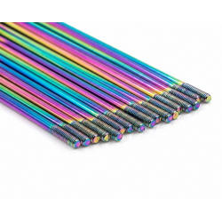PROSTUF TM Rear stainless steel spoke pack - Motocross wheel 19x2.15 (pack x36) - Rainbow