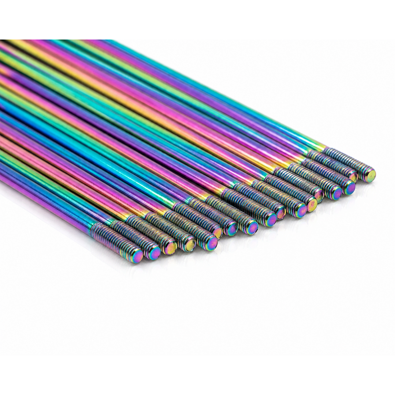 PROSTUF TM Rear stainless steel spoke pack - Motocross wheel 19x2.15 (pack x36) - Rainbow