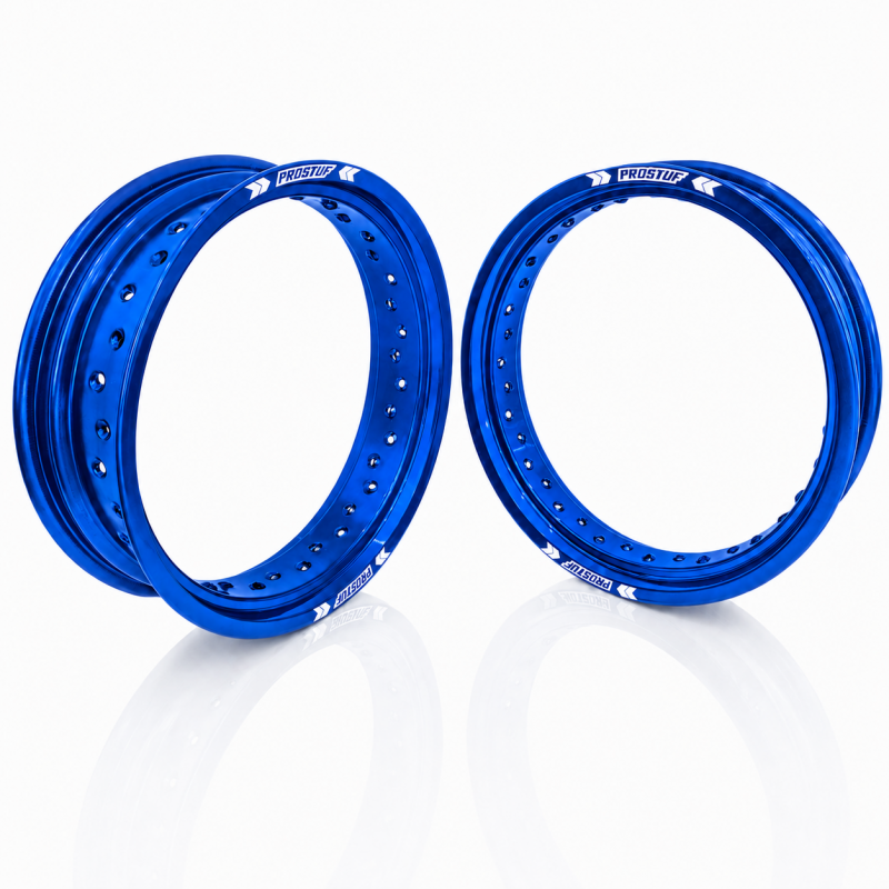 PROSTUF front rim + rear rim - 17x3.50 & 17x4.50 - Blue