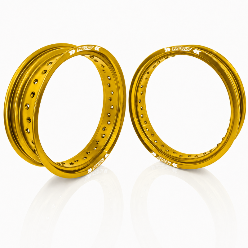PROSTUF front rim + rear rim - 17x3.50 & 17x4.50 - Gold