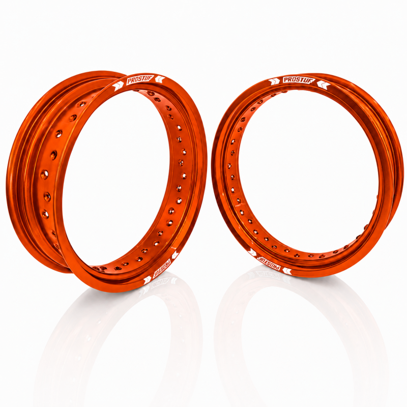 PROSTUF front rim + rear rim - 17x3.50 & 17x4.50 - Orange
